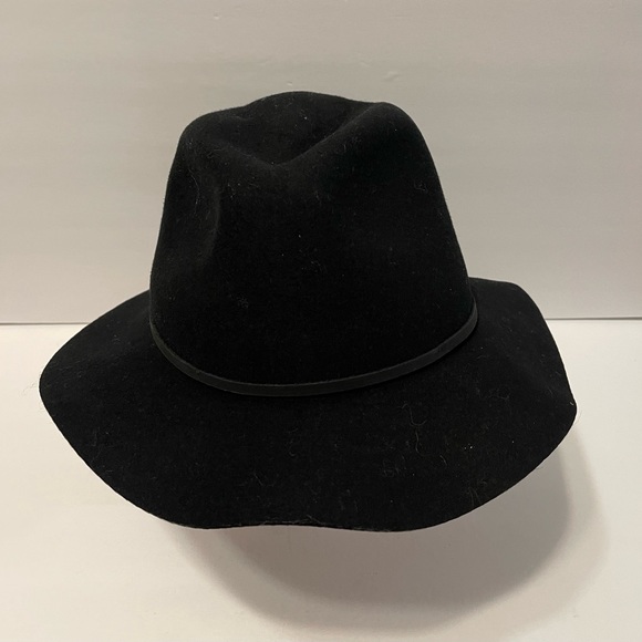 BRIXTON Wesley 100% Wool Black Hat Size ??